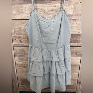 Denim Tiered Dress